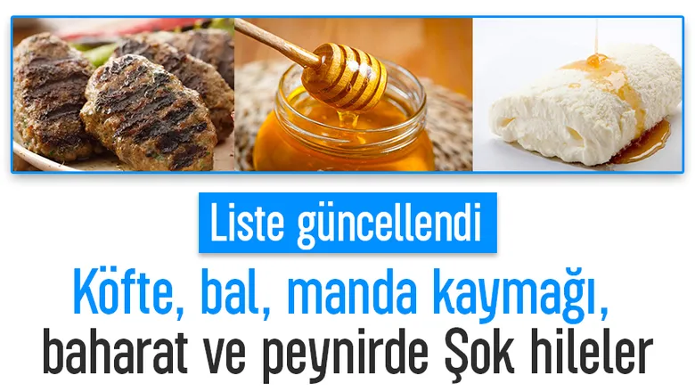 Köfte, bal, manda kaymağı, baharat ve peynir diye bakın ne yedirmişler