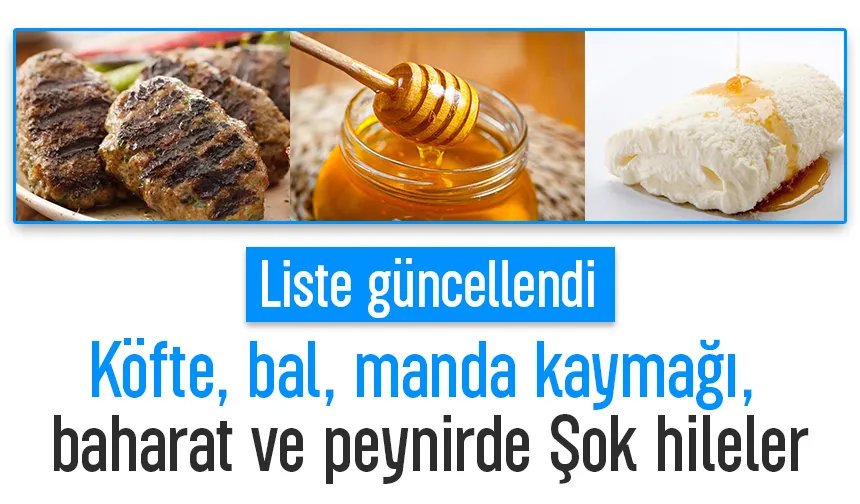 Köfte, bal, manda kaymağı, baharat ve peynir diye bakın ne yedirmişler