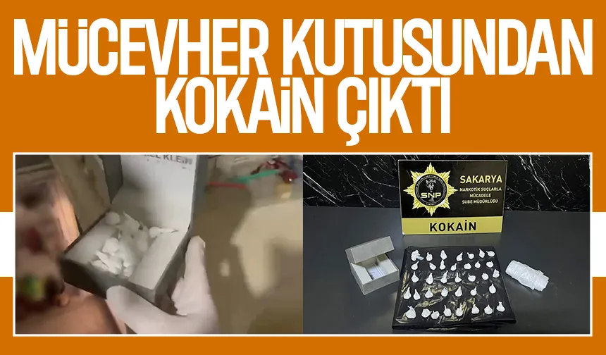 Kokaini mücevher kutusuna zulalamış