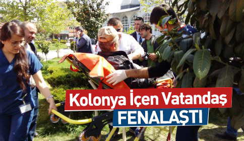 Kolonya İçen Vatandaş Fenalaştı