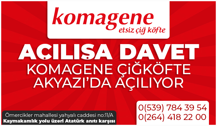 Komagene çiğköfte açıldı