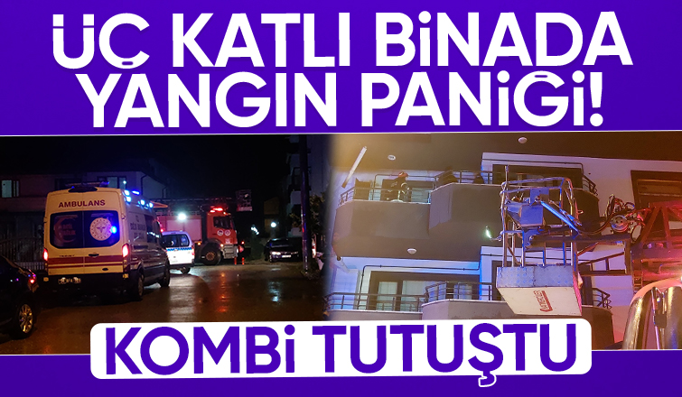 Kombi Yangınına İtfaiye Müdahalesi