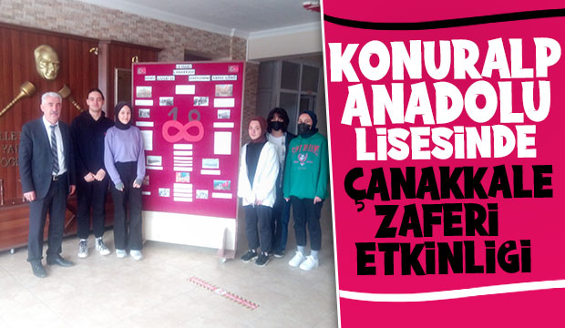 Konuralp Anadolu Lisesinde Çanakkale Zaferi kutlandı