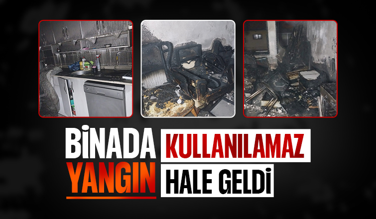 Konuralp Mahallesinde Yangın