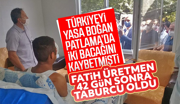 Korkunç patlamada bacaklarını kaybetmişti, taburcu oldu