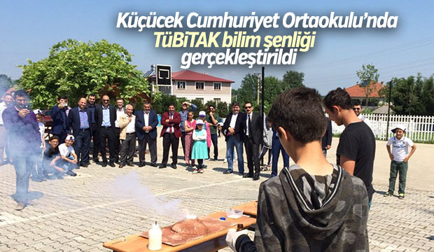 KÜÇÜCEK CUMHURİYET ORTAOKULU NDA TÜBİTAK BİLİM ŞENLİĞİ 