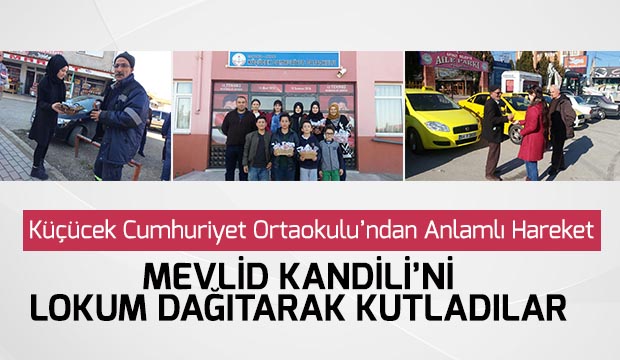 Küçücek Cumhuriyet Ortaokulundan Anlamlı Hareket