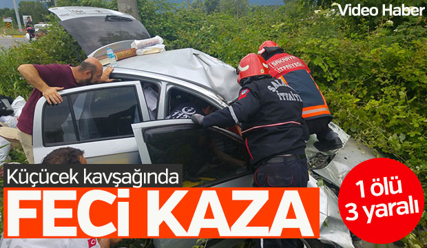 Küçücek Kavşağında Trafik Kazası