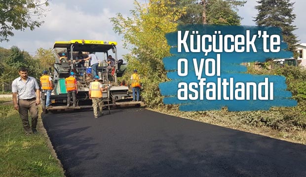 Küçücekte o yol asfaltlandı