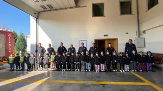 Küçük Kahramanlar İtfaiyede Eğitim Aldı