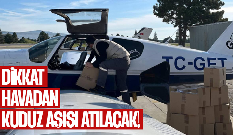 Kuduza karşı havadan aşı çalışması