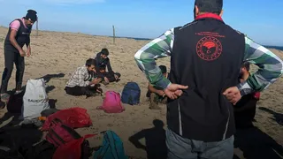 Kum midyesi avcılarına operasyon