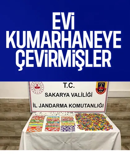 Kumarhaneye çevrilen eve baskın; 49 kişi enselendi