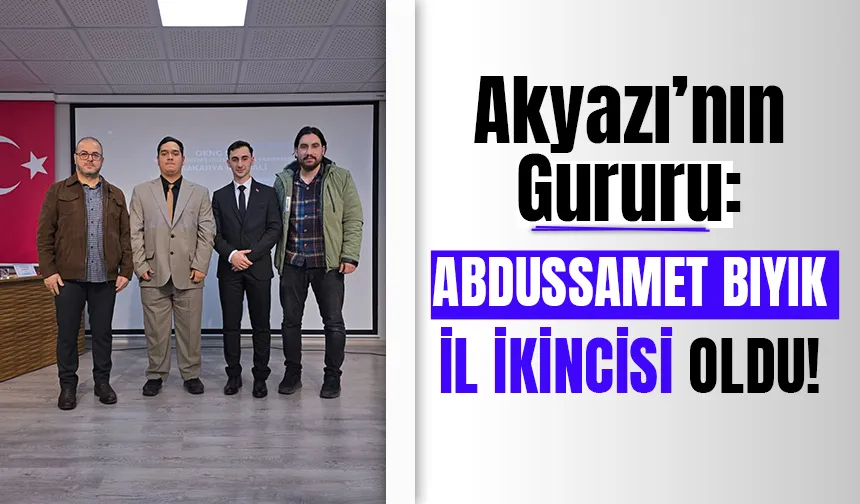 Kur’an-ı Kerim’i Güzel Okuma Yarışması’nda  Akyazılı öğrenci ikinci oldu