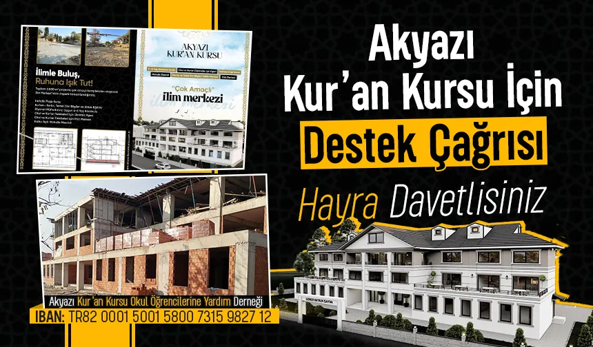 Kur’an Kursu İçin Destek Çağrısı