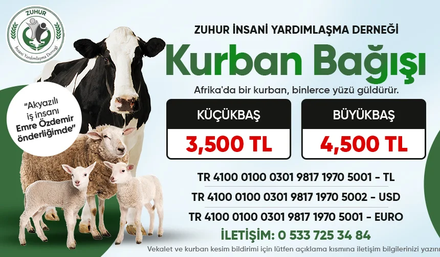 Kurban Bağışıyla Binlerce Yüze Umut Olun