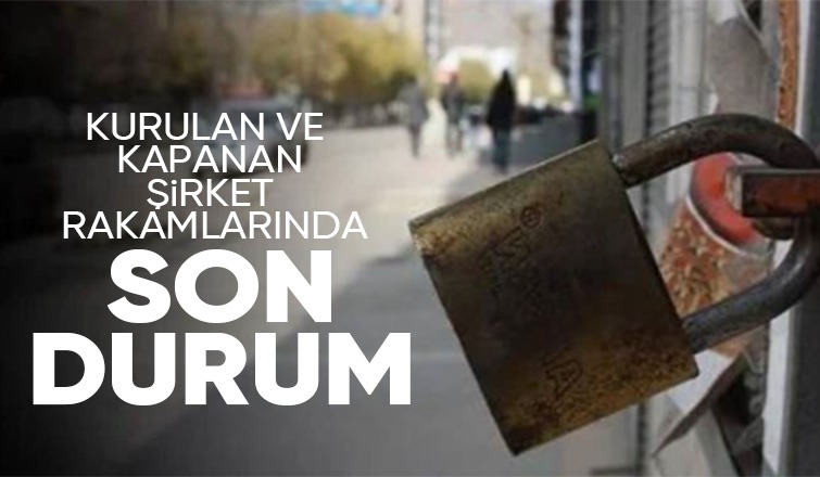 Kurulan ve kapanan şirket verileri açıklandı