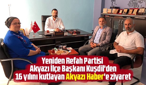 Kuşdil'den 16. yılını kutlayan Akyazı Haber'e ziyaret