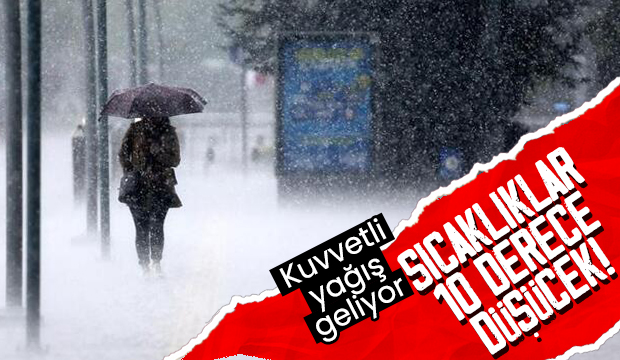 Kuvvetli yağış ve soğuk hava geliyor