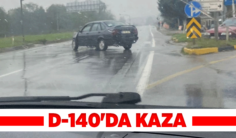 Kuzuluk kavşağında kaza