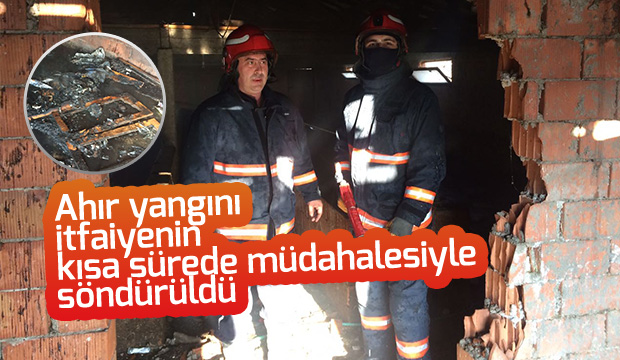 Kuzuluk Mahallesinde Ahır Yangını