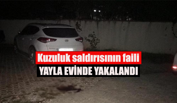 Kuzuluk saldırganı yayla evinde yakalandı