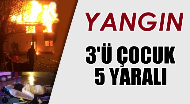 Kuzuluk ta Bina yangını Yaralılar var