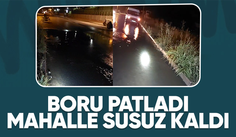 Kuzuluk'ta isale hattı patladı