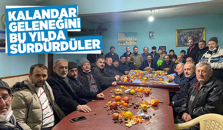 Kuzuluk'ta kalandar geleneği bu yılda devam etti