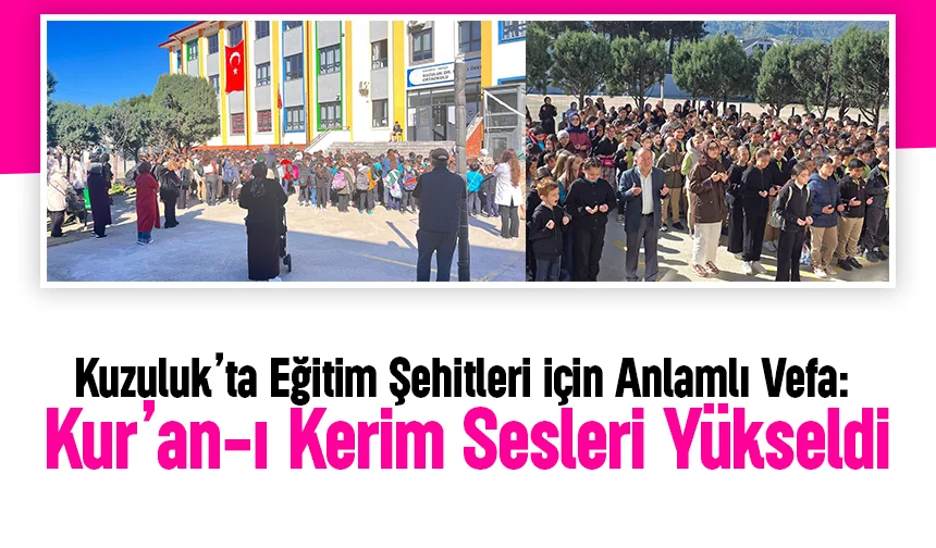 Kuzuluk’ta Eğitim Şehitleri İçin Anlamlı Vefa
