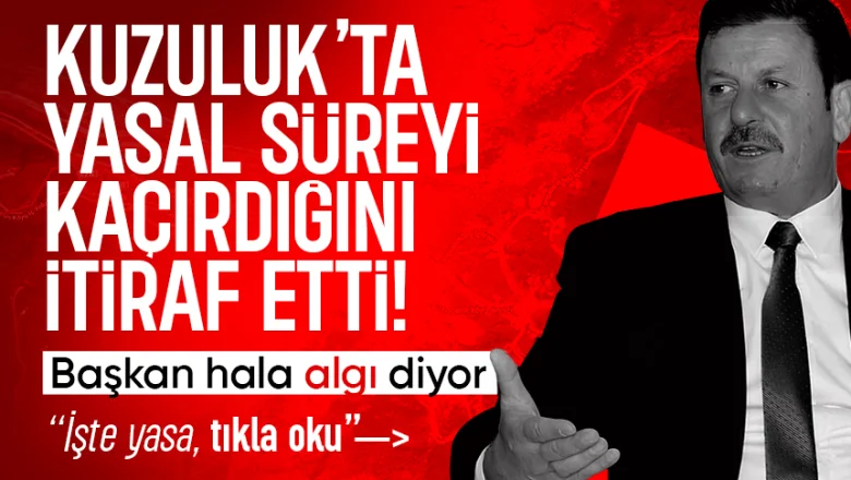 Kuzuluk'ta imar planı böyle patladı. Başkan algı dedi gerçek farklı