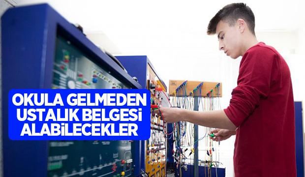 Lise ve üniversite diploması olana ustalık belgesi