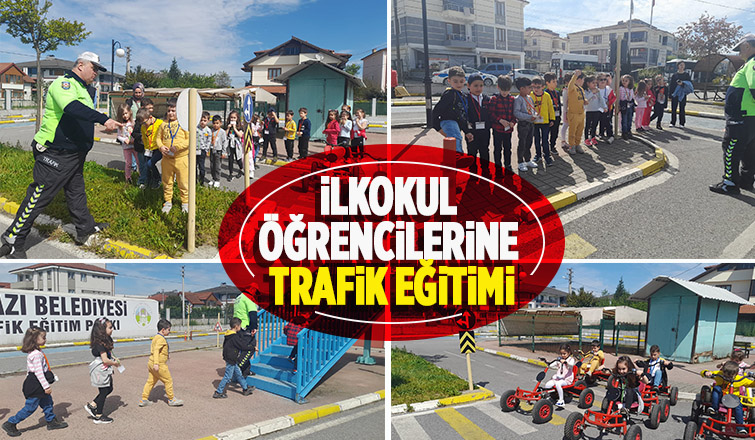 İlkokul öğrencilerine trafik eğitimi