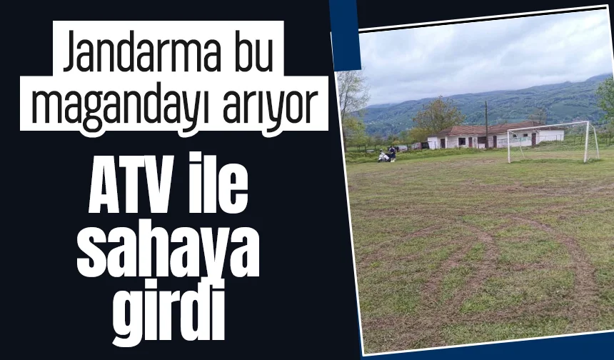 Maganda top sahasına zarar verdi