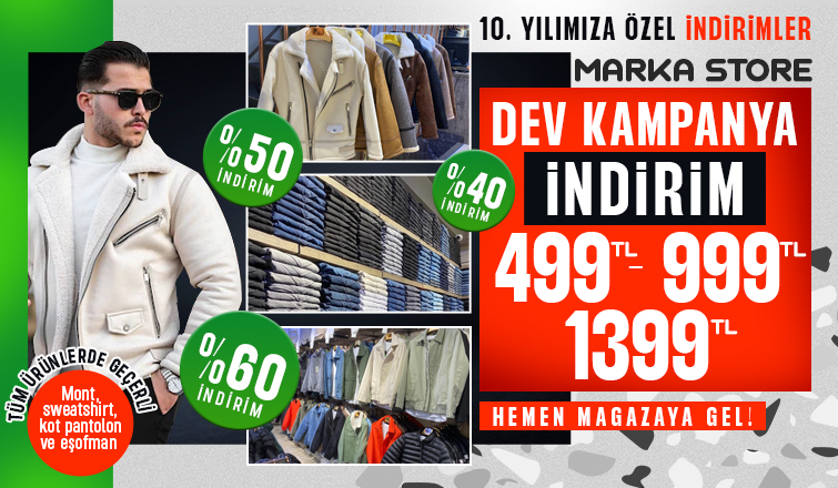 Marka Store Akyazı'dan 10. Yıla Özel Dev kampanya Devam Ediyor!