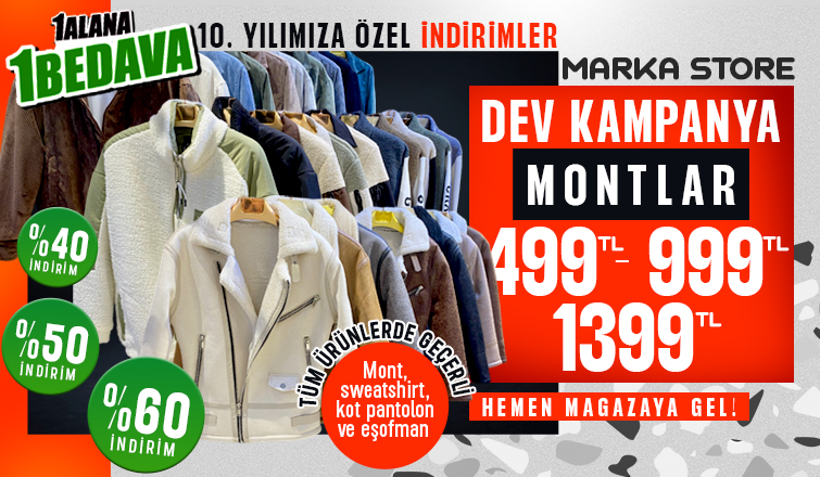 Marka Store Akyazı'dan 10. Yıla Özel Dev kampanya!