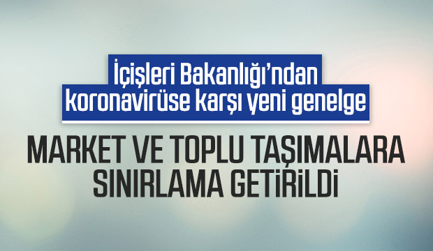 Market ve toplu taşımalara koronavirüs tedbirleri