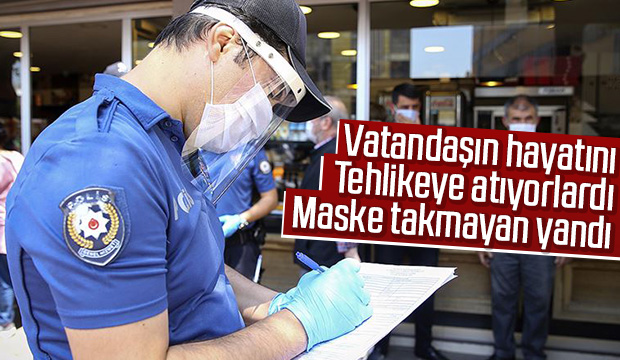 Maske takmayan yandı