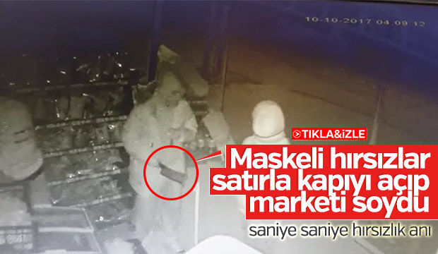 Maskeli 4 Hırsız Marketi Böyle Soydu