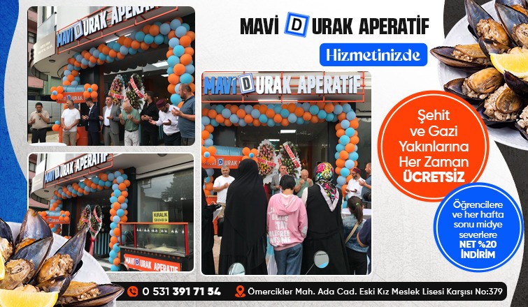 Mavi Durak Aperatif Akyazı'da Açıldı!