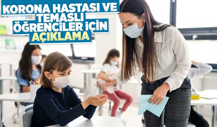 MEB’den korona hastası ve temaslı öğrenci açıklaması