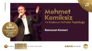 Mehmet Kemiksiz Ramazan konseriyle Sakaryalılarla buluşuyor