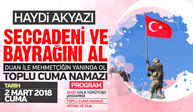 MEHMETÇİK İÇİN DUA VE DESTEK MİTİNGİ