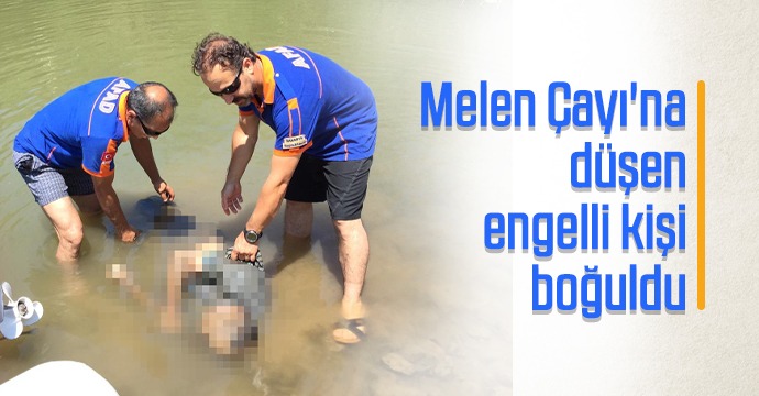 Melen Çayına düşen engelli kişi boğuldu