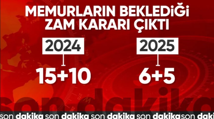 Memur ve memur emeklilerinin zam oranı belli oldu