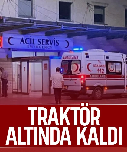 Mera dönüşü kaza; Traktör altında kaldı