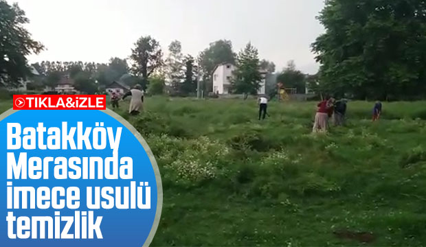 Merayı imece usulü temizlediler