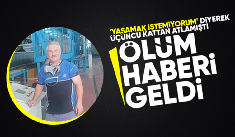 Merdiven boşluğundan atlayan adamın acı haberi geldi