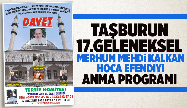 Merhum Mehdi Kalkan Hoca Efendiyi anma programı