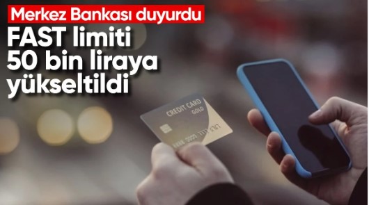 Merkez Bankası'ndan yeni karar: FAST limiti 50 bin liraya yükseltildi